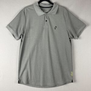 Vice Polo Golf Shirt Mens XL Gray Short Sleeve Performance‎ Logo DriRelease NEW